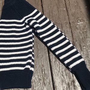 J. Crew Stripped Thick Knit Sweater